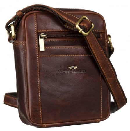 Oferte Speciale - Geanta barbati de umar din piele naturala Peterson PTR-PTN TB-117-COM