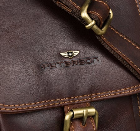 Geanta barbati de umar din piele naturala Peterson PTR-PTN TB-012-COM CO [2]