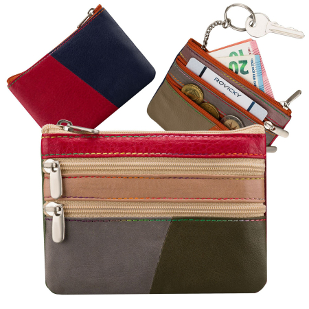 Import - Skórzane, patchworkowe etui na klucze