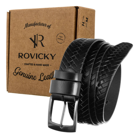 Curele Barbati - Curea barbati din piele naturala Rovicky PTR-PRS-02-G