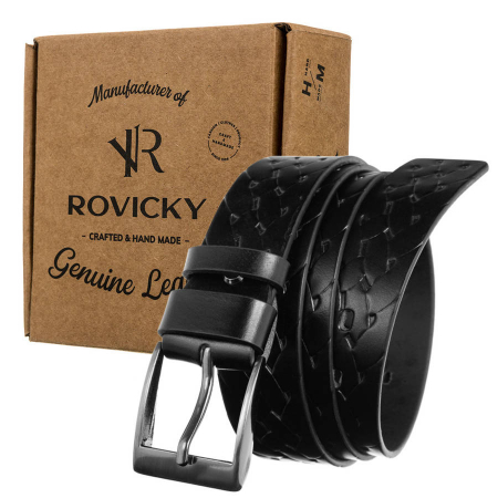 Curea barbati din piele naturala Rovicky PTR-PRS-04-G [0]