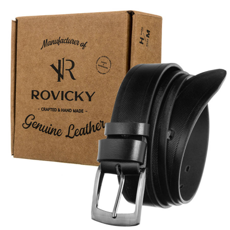 Curea barbati din piele naturala Rovicky PTR-PRS-01-G [0]