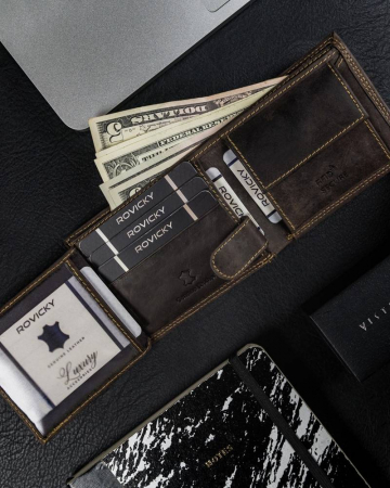 Portofel barbati din piele naturala Always Wild N0035-CHM-8700 BR [6]