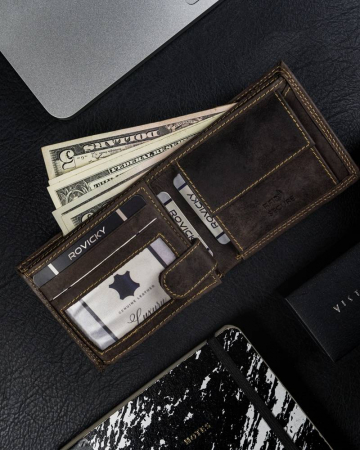 Portofel barbati din piele naturala Always Wild N0035-CHM-8700 BR [4]