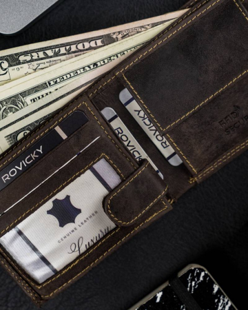 Portofel barbati din piele naturala Always Wild N0035-CHM-8700 BR [10]