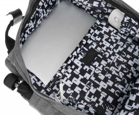 Rucsac sport cu compartiment pentru laptop - LuluCastagnette PTR-NANO GRIS/NOIR [7]