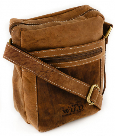 Accesorii Barbati - Geantă de bărbați din piele naturală - Always Wild PTR-250587-MH-1824 TAN