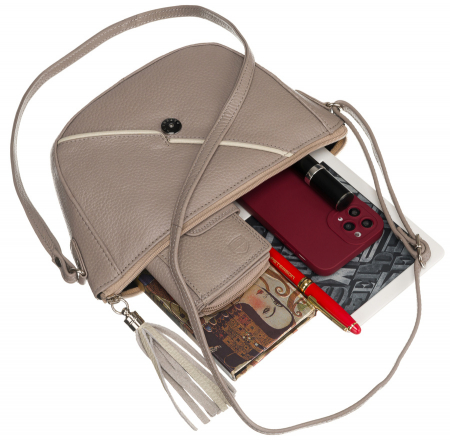 Geanta de dama din piele naturala cu portofel - Peterson PTR-PTN CF3-DS-5209 DA [6]