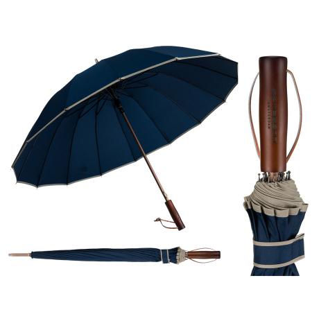 Produse noi - Umbrelă bleumarin cu baldachin mare - Peterson PTR-PTN UMB-02T-6140 BLU