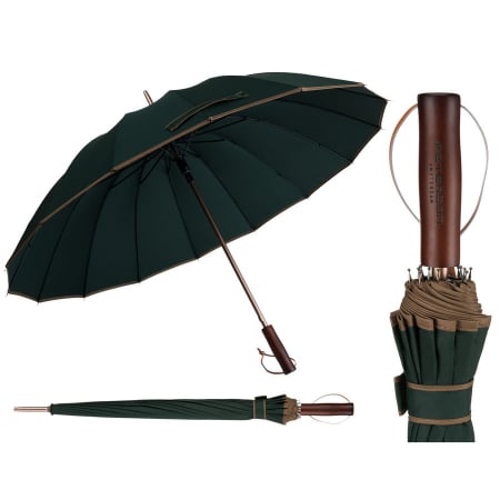 Produse noi - Umbrelă verde elegantă cu baldachin mare - Peterson PTR-PTN UMB-02L-6133 GRE