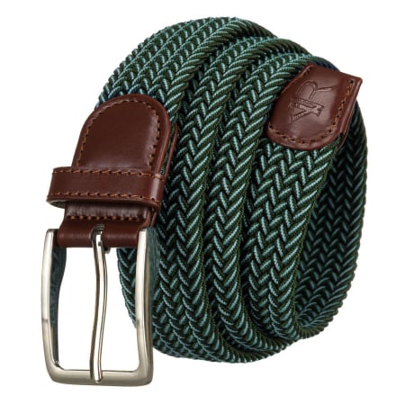 Accesorii Barbati - Curea verde din material sintetic și piele ecologică - Rovicky PTR-R-PAR-PU-115-0970 GR