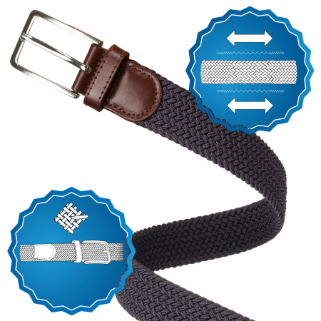 Curea maro din material sintetic și piele ecologică - Rovicky PTR-R-PAR-PU-115-0963 D. [4]