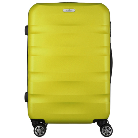 Genti de voiaj - Troler mediu galben din ABS+ cu lacăt cu combinație - Peterson PTR-PTN 5806-W-M-4435 YE