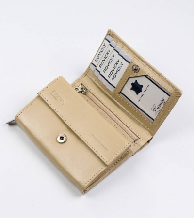 Portofel dama din piele naturala Rovicky PTR-R-RD-02-GCL-Q-3806 B [6]