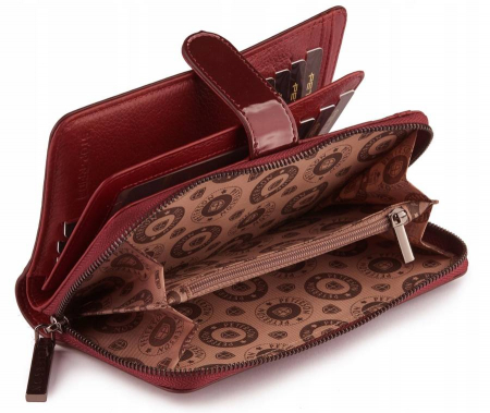 Set cadou portofel dama din piele naturala + breloc + pix Peterson PTR-PTN ZD29 [6]