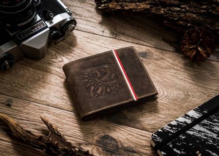 Set cadou portofel barbati din piele naturala si parfum 50 ml Peterson PTR-PTN ZM43 [1]