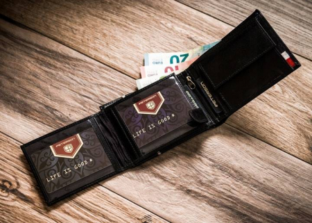 Set cadou portofel barbati din piele naturala + portcard Peterson PTR-PTN ZM37 [5]