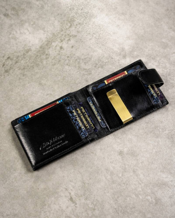 Set cadou portofel barbati din piele naturala + portcard + breloc Peterson PTR-PTN SET3-N78L-VT BL [9]