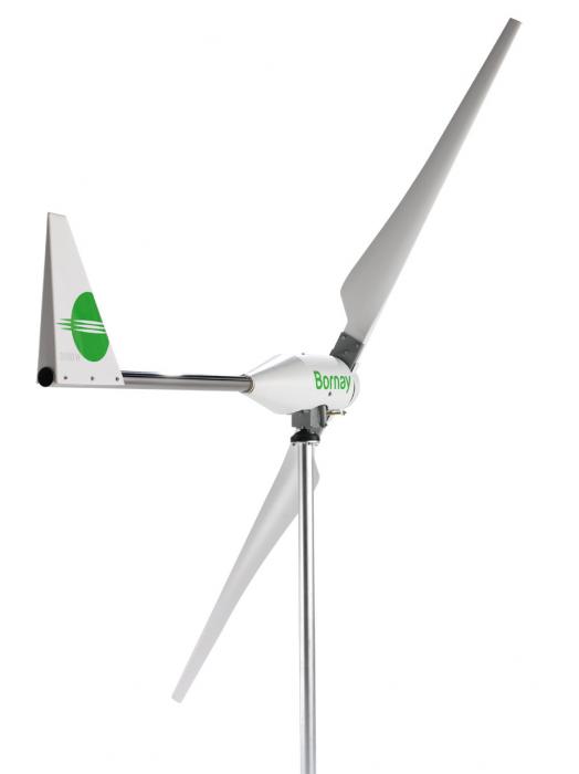 Bornay wind turbine 3000 W 48V 2 blades and digital controller B3000/48-big