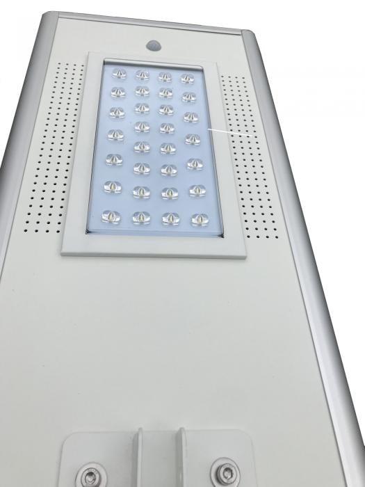 Powersave street lighting system with 65Wp photovoltaic panel, battery included and 20W LED-big