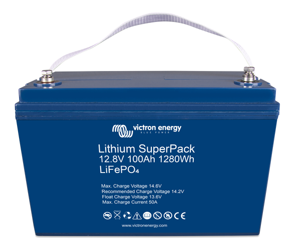 Lithium SuperPack 12,8V/100Ah (M8) High Current-big