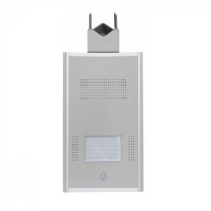 Powersave street lighting system with 65Wp photovoltaic panel, battery included and 20W LED0