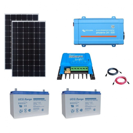 Photovoltaic Systems - MORE+ Off-Grid 840Wp Photovoltaic System with 500VA Inverter