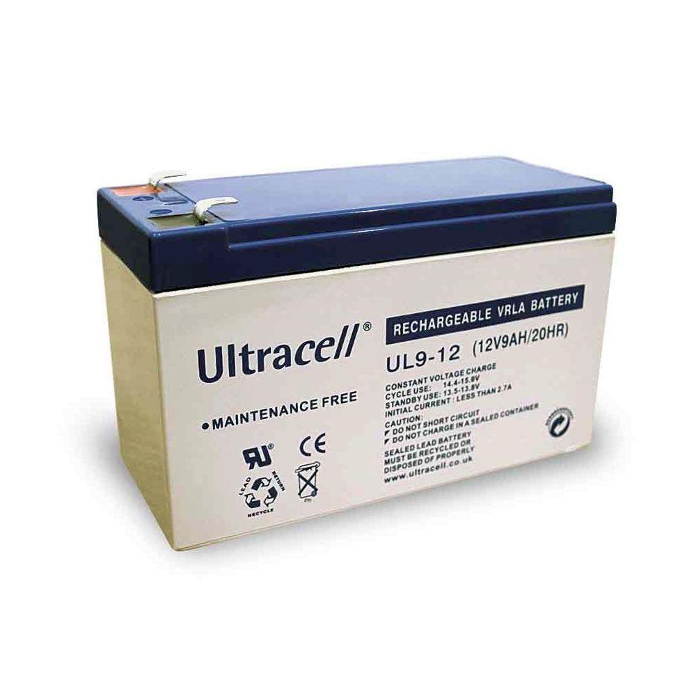 : 151x65x99mm Ultracell UL9-12 : Batterie au plomb étanche 12V 9AH 900mAh 