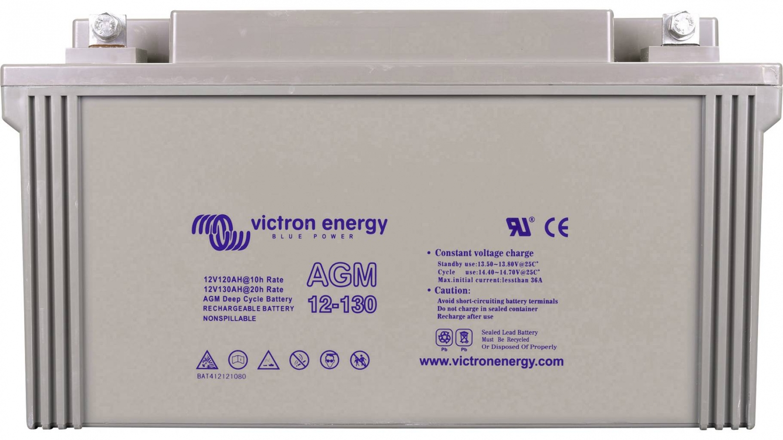 VICTRON ENERGY GEL SOLAR BATTERY 130AH/12V
