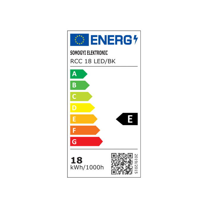 Aplica/plafoniera LED, rotunda 18W, 4000K, negru [3]