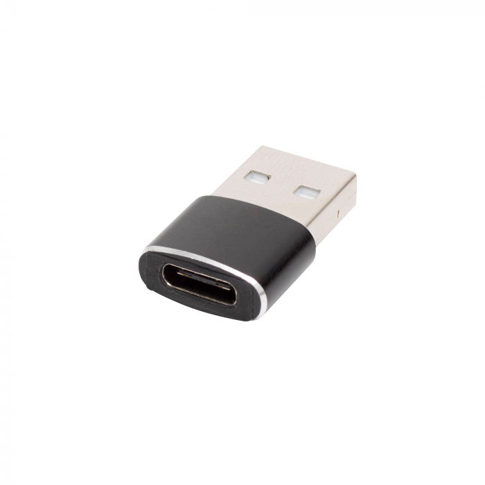 Adaptor USB-C mama - USB-A tata, metalic [1]
