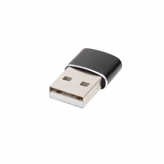 Adaptor USB-C mama - USB-A tata, metalic [2]