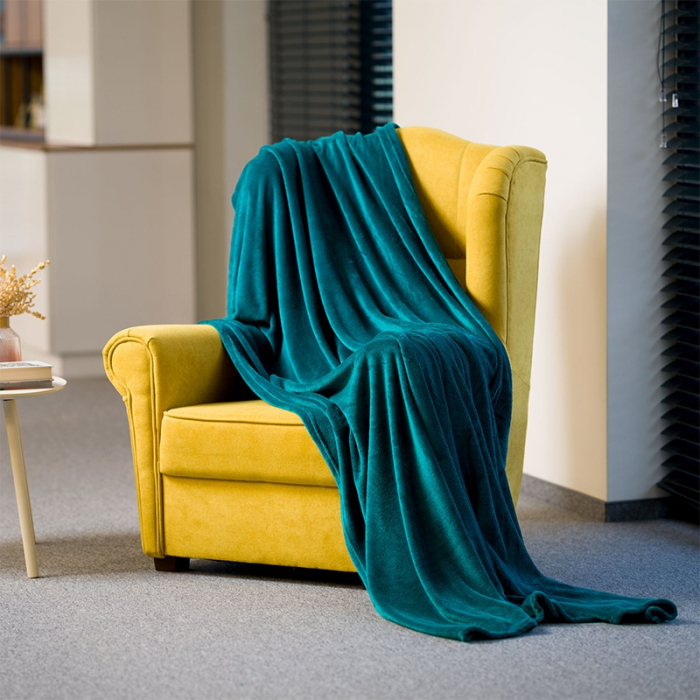 Pătură Fleece Polar 150x200 cm Verde Teesa [4]