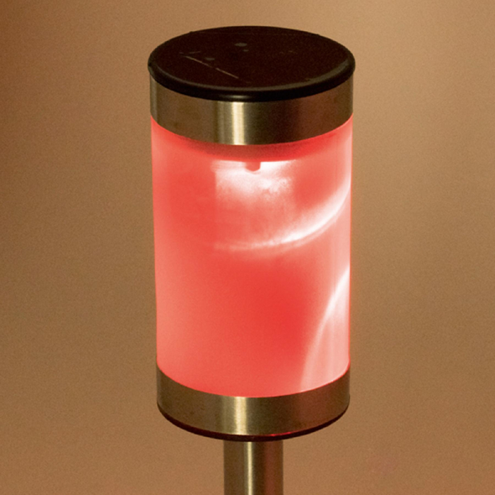 *PROMO*Lampa de gradina cu baterie solara, metalica, multicolor, ziua se incarca, noaptea lumineaza [6]
