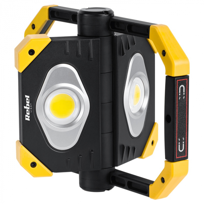 Reflector LED 2x 9.5W COB cu acumulator 3.7V, 5Ah - Rebel [4]