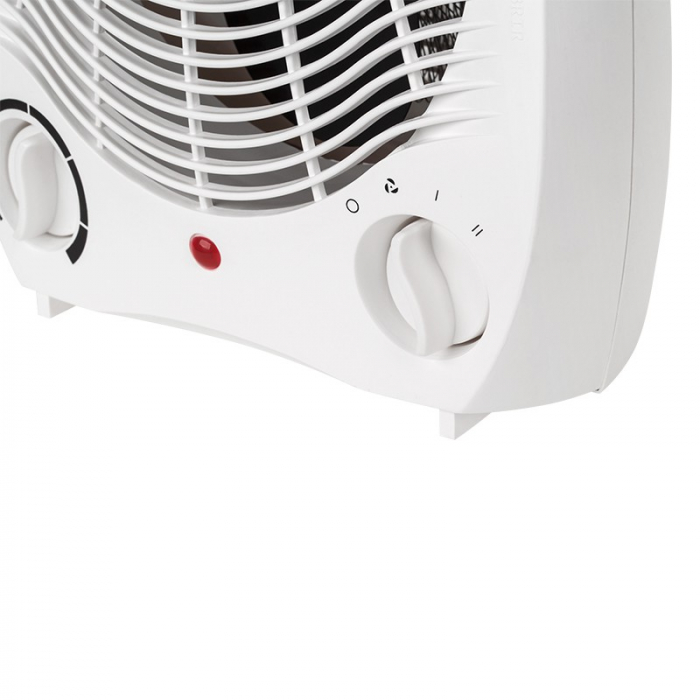 Aeroterma 2000W, 2 trepte de incalzire, o treapta de ventilatie, termostat reglabil, alb [2]