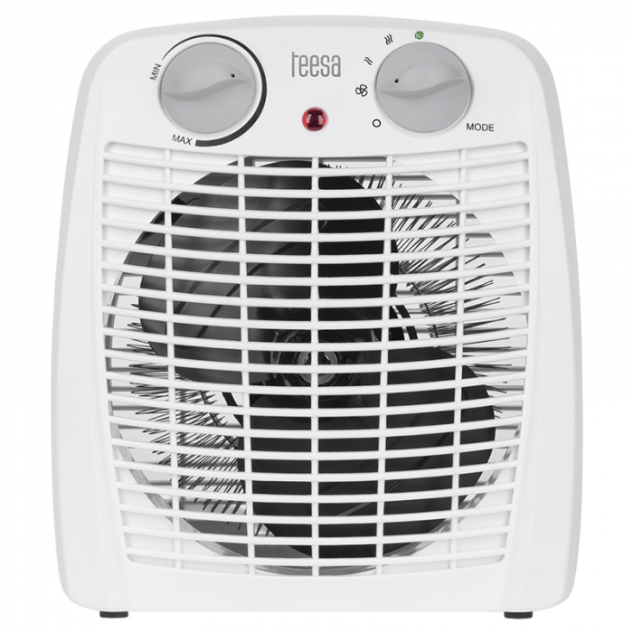 Aeroterma electrica, 3 trepte de incalzire 800/1200/2000W, Termostat reglabil, 4 moduri de functionare, alb [2]