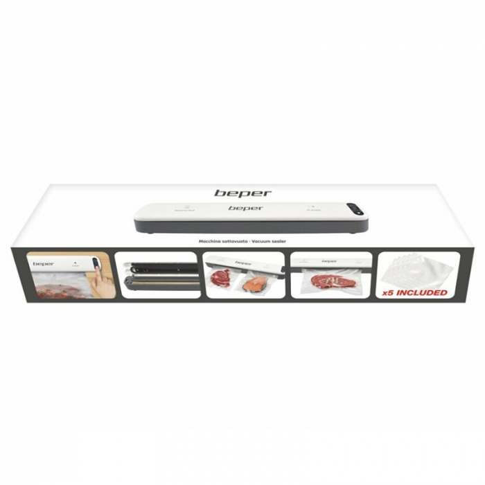 Aparat ambalare in vid Beper, functie dubla, 85W, material Abs, 5 pungi incluse [5]