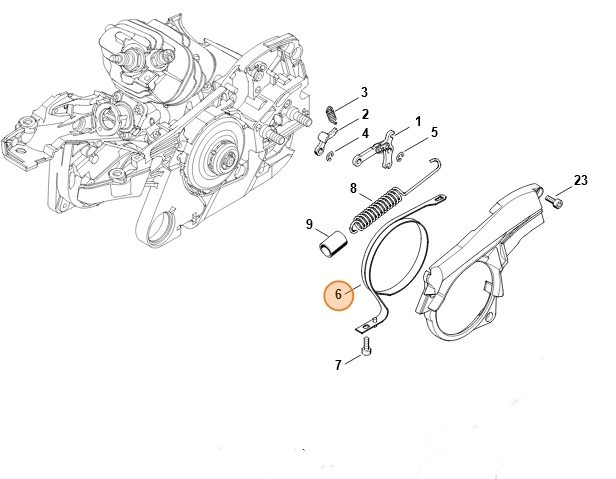 Banda frana drujba compatibila Stihl MS 261 [2]