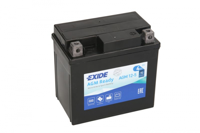 Baterie EXIDE cu gel 12V 4AH 113x70x105mm [4]