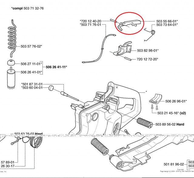 Blocator acceleratie Husqvarna 362 365 371 372 372xp [2]