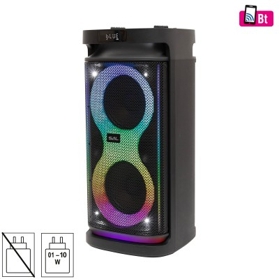 Boxa portabilă Somogyi PAR2100BT este soluția ideală pentru petreceri, evenimente sau utilizare în aer liber. Oferă un sunet puternic și clar, cu o putere RMS de 50 W, completat de efecte de iluminare LED care creează o atmosferă de party autentică [1]