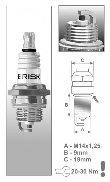 Bujie drujba / motocoasa Brisk PR15Y [2]