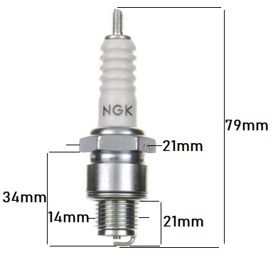 Bujie moto / scuter NGK B7ES [2]