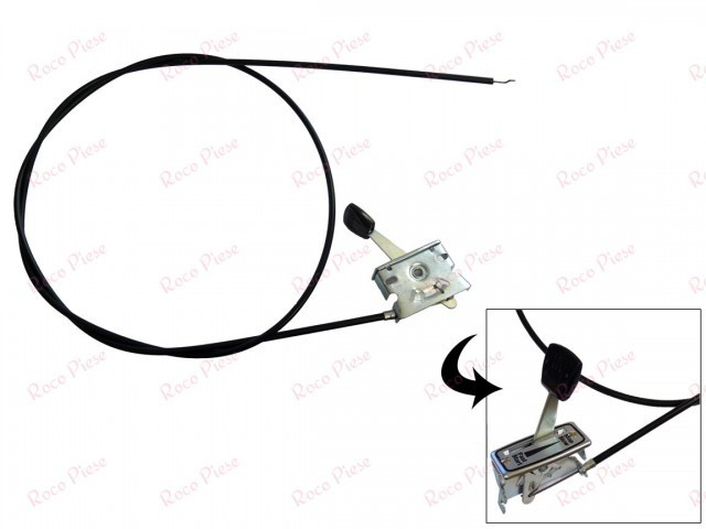 Cablu acceleratie + maneta 125cm (motosapa. motocultor, masina de tuns gazonul) [2]