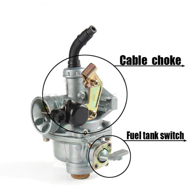 Carburator ATV 110-125cc PZ19 (cu robinet de benzina) [2]