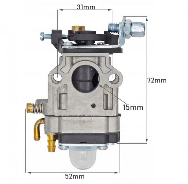 Carburator motocoasa chinezesca int. 15mm Cal I [1]