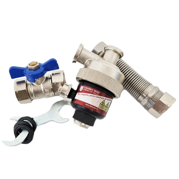 CLEANEX MAG COMPACT 3/4" (22mm) - Filtru antimagnetita compact pentru instalatia termica [2]
