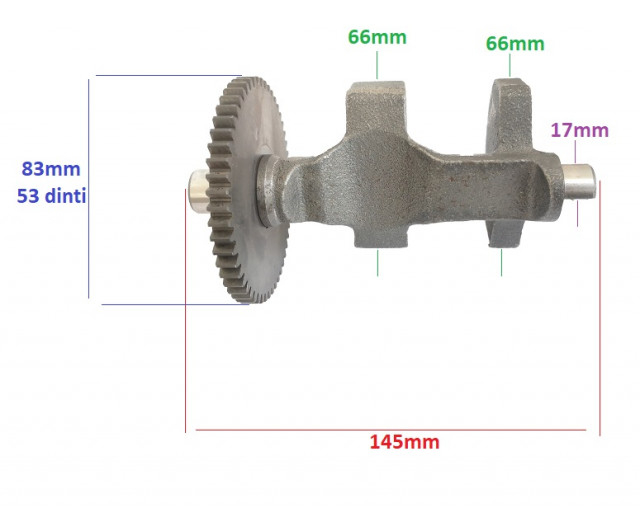Contragreutate cu pinion motor motosapa diesel 186F [1]