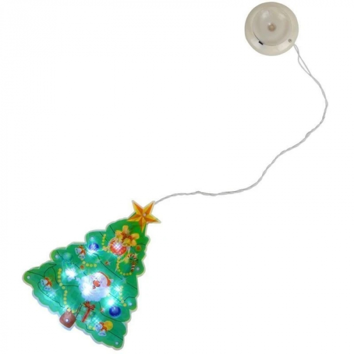 Decor pentru fereastra cu 10 led-uri , interior , alb rece , 20 x 16 cm [2]